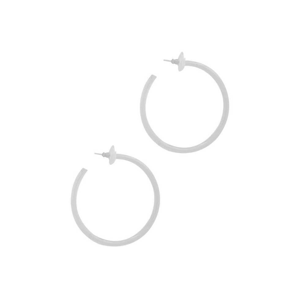 Trendy Fashion 2 Inch Open Hoop Earring - Picture 3 of 7